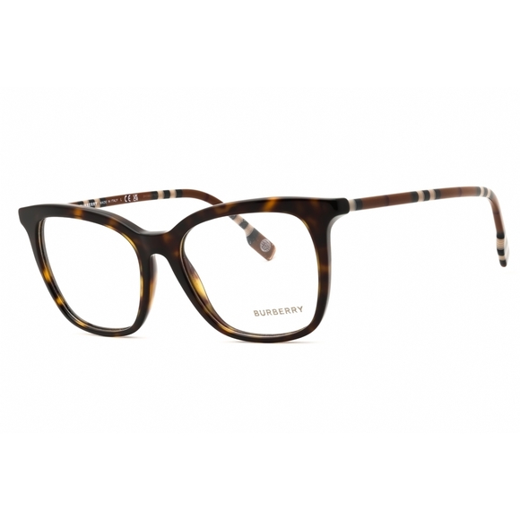 NWT Burberry 0BE2390 Dark Tortoise Rectangle 52mm Eyeglasses